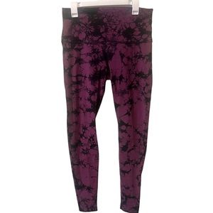 Purple Tie Dye Lululemon High Rise Wunder Under Legging